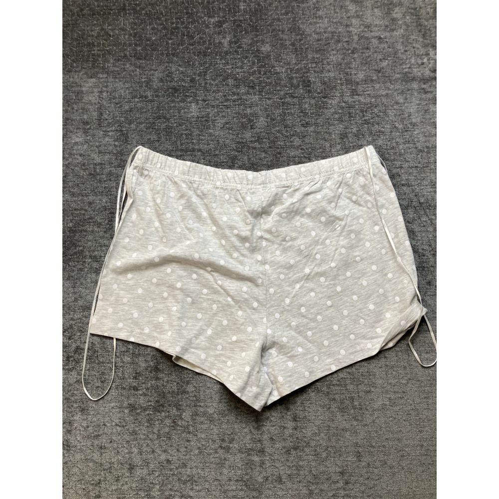 Disney Primark Lounge Shorts Womens Large‎ Gray Polka Dot Side Tie Sleepwear - Picture 1 of 9